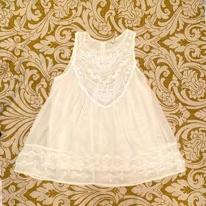 White Sleeveless Blouse